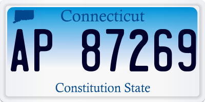 CT license plate AP87269