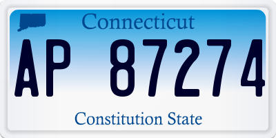 CT license plate AP87274
