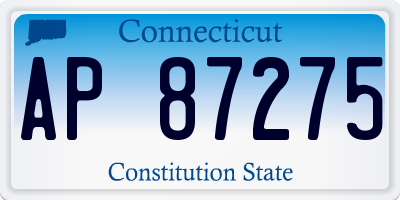 CT license plate AP87275