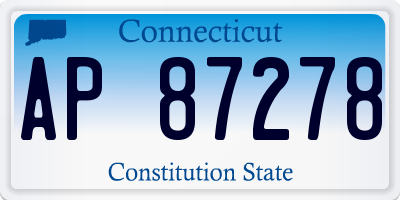 CT license plate AP87278