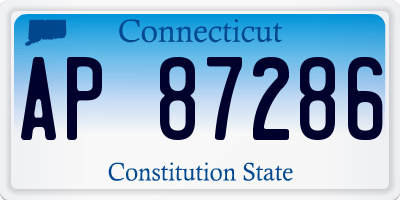 CT license plate AP87286