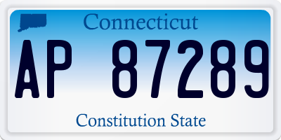CT license plate AP87289