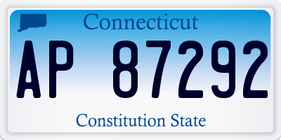 CT license plate AP87292