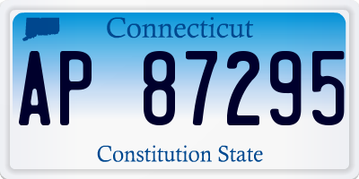 CT license plate AP87295
