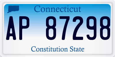 CT license plate AP87298