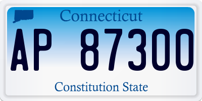 CT license plate AP87300
