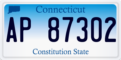 CT license plate AP87302