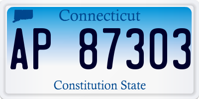 CT license plate AP87303
