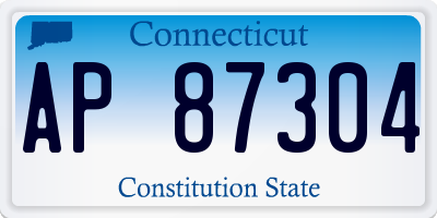 CT license plate AP87304