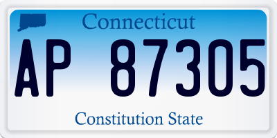 CT license plate AP87305
