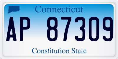 CT license plate AP87309