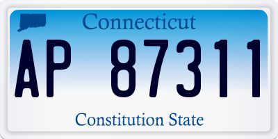 CT license plate AP87311