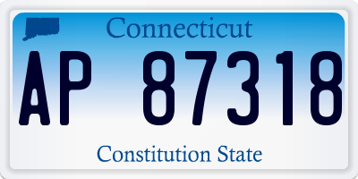 CT license plate AP87318