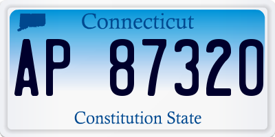 CT license plate AP87320