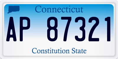 CT license plate AP87321