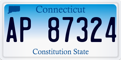 CT license plate AP87324