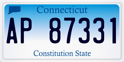 CT license plate AP87331