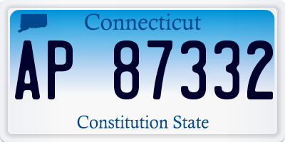 CT license plate AP87332