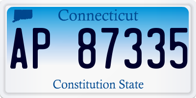 CT license plate AP87335