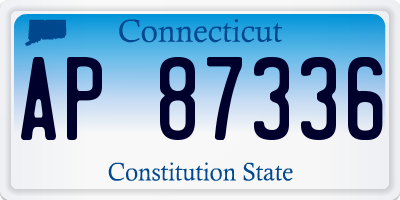 CT license plate AP87336