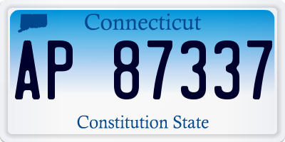 CT license plate AP87337