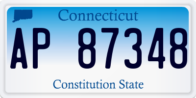 CT license plate AP87348