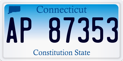 CT license plate AP87353