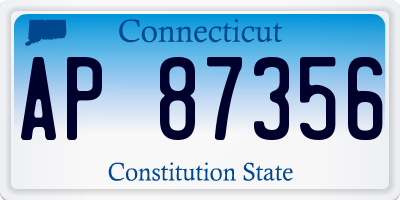 CT license plate AP87356