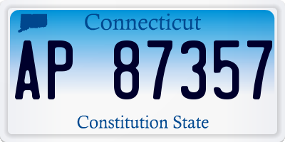 CT license plate AP87357