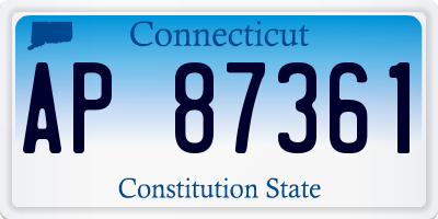 CT license plate AP87361