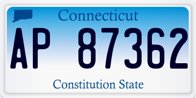 CT license plate AP87362