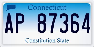 CT license plate AP87364