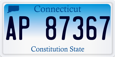 CT license plate AP87367