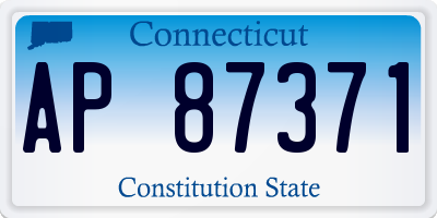 CT license plate AP87371