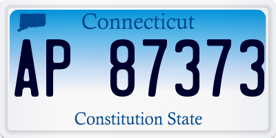 CT license plate AP87373