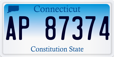 CT license plate AP87374
