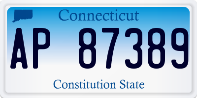 CT license plate AP87389