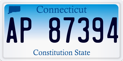 CT license plate AP87394