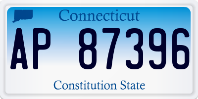 CT license plate AP87396