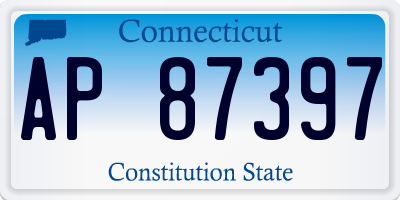 CT license plate AP87397