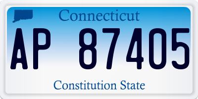 CT license plate AP87405