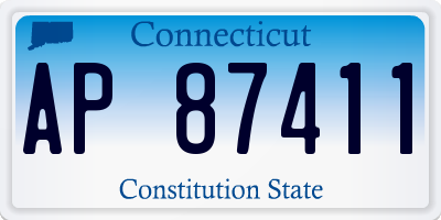 CT license plate AP87411