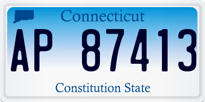 CT license plate AP87413