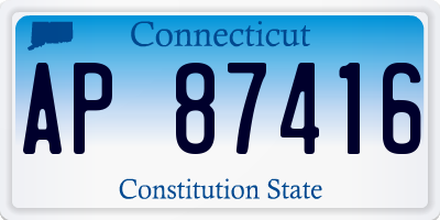 CT license plate AP87416