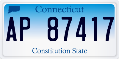 CT license plate AP87417