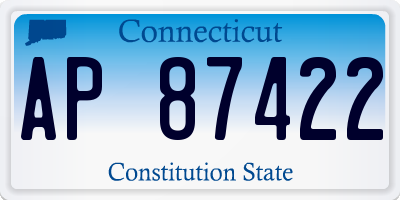CT license plate AP87422