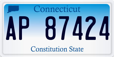 CT license plate AP87424