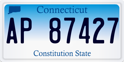 CT license plate AP87427