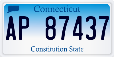 CT license plate AP87437