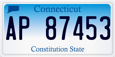 CT license plate AP87453